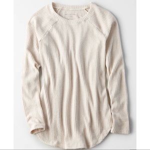 American Eagle Soft & Sexy Plush Waffle Top